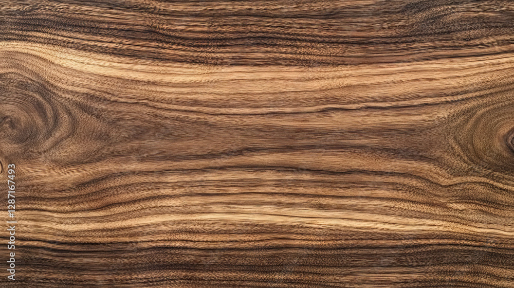 Fototapeta premium Natural walnut wood texture with straight grain for design and decoration