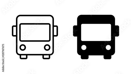 Bus icon vector. bus sign and symbol