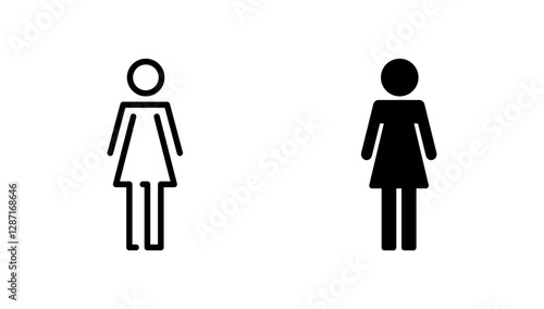 Female icon vector. woman sign and symbol