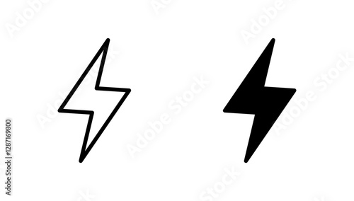 Lightning icon vector. electric sign and symbol. power icon. energy sign