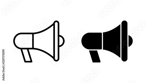 Megaphone icon vector. Loudspeaker sign and symbol