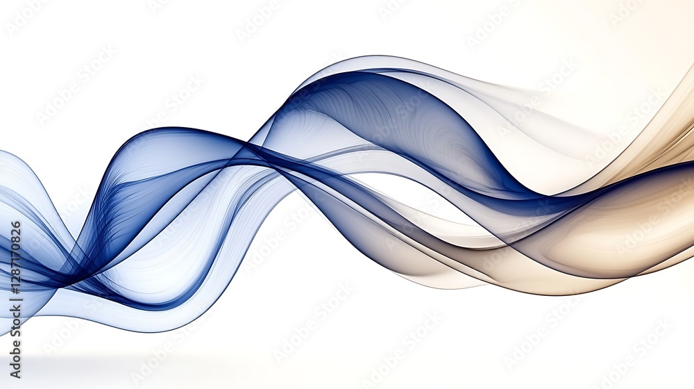 Naklejka premium Abstract flowing waves graphic design