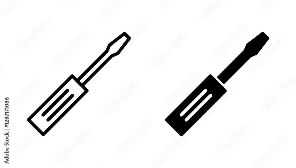 Screwdriver icon vector.tools sign and symbol Screwdriver icon vector.tools sign and symbol
