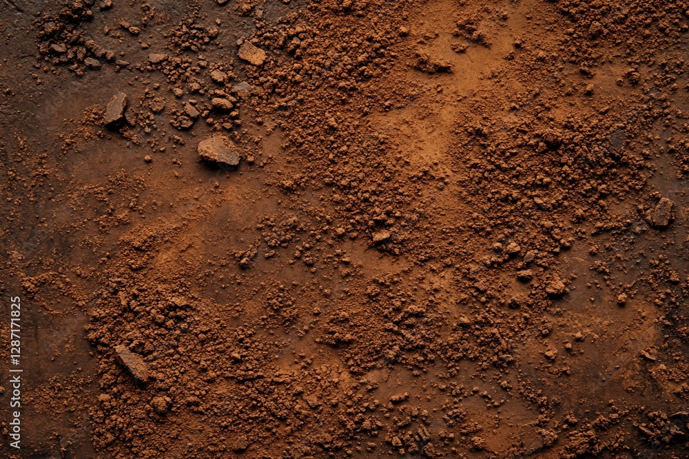 Cocoa Powder Texture with Clumps Cocoa Powder Texture with Clumps