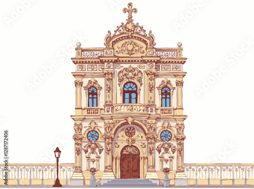 Intricate Baroque Architectural Details