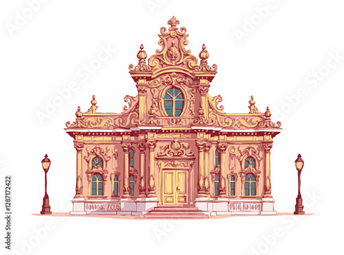 Intricate Baroque Architectural Details