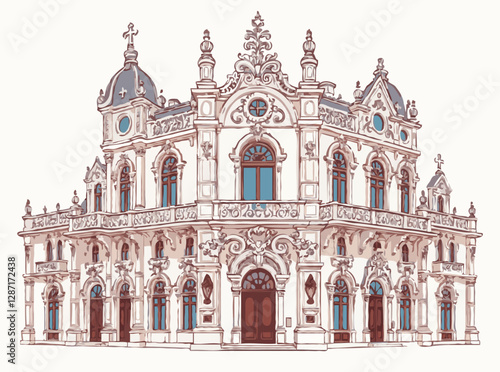 Intricate Baroque Architectural Details