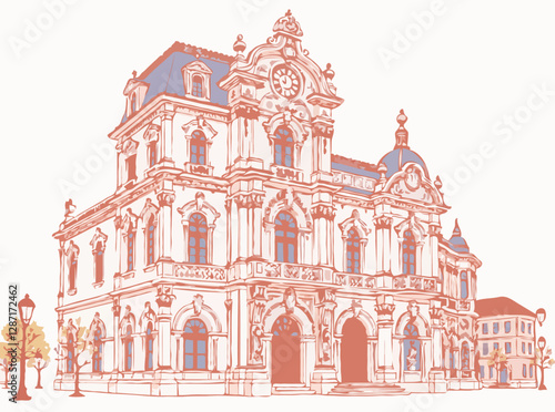 Intricate Baroque Architectural Details