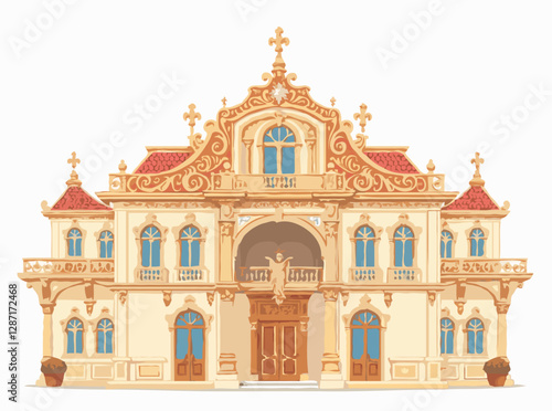 Intricate Baroque Architectural Details