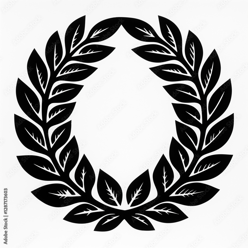 laurel wreath vector