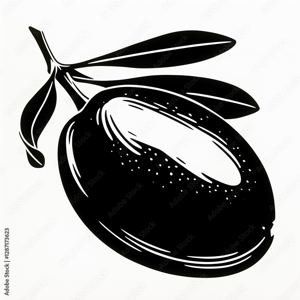 vector illustration of olive