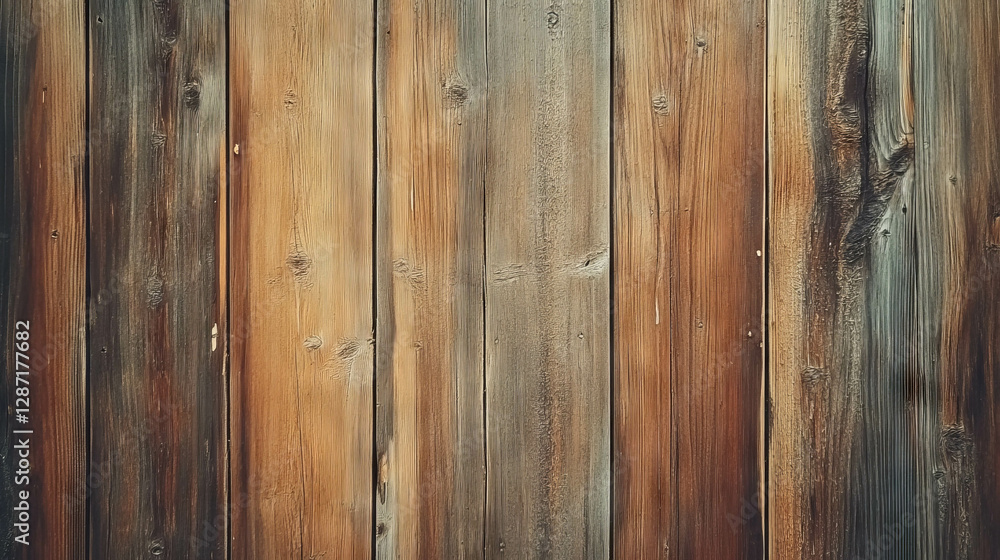 Naklejka premium Rustic wood texture with mottled patterns and varied colors for natural design