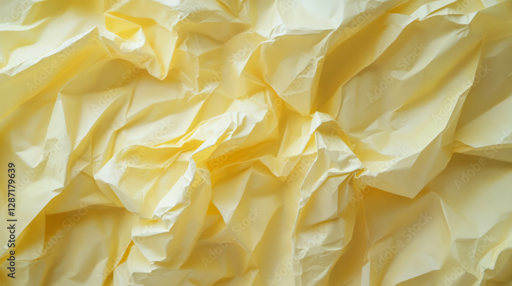 Lightly rumpled yellow paper texture for creative designs Lightly rumpled yellow paper texture for creative designs