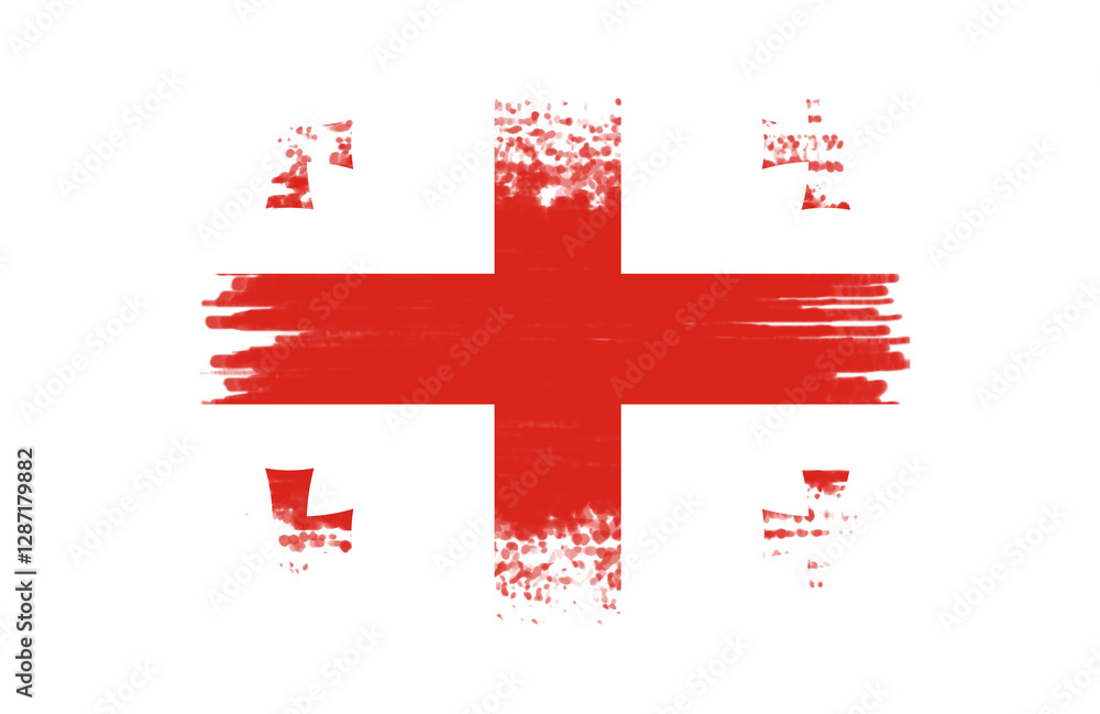 Fototapeta premium Abstract painting of the nation flag