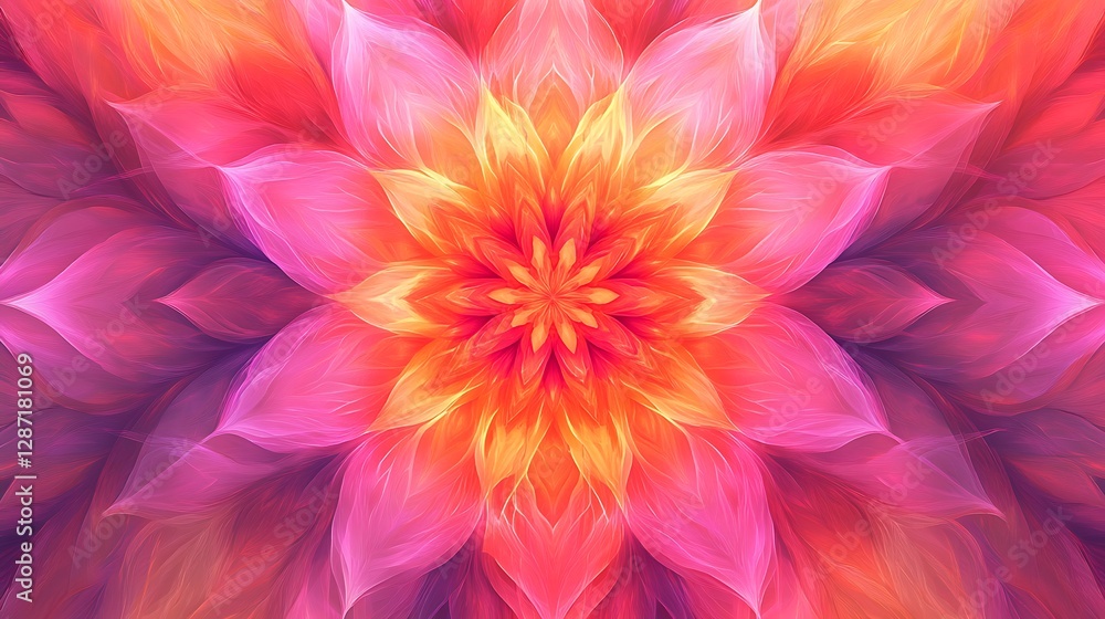 Abstract floral mandala design Abstract floral mandala design