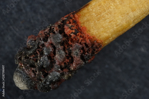 Photography Macrophotography of phosphor head used and visibly burnt