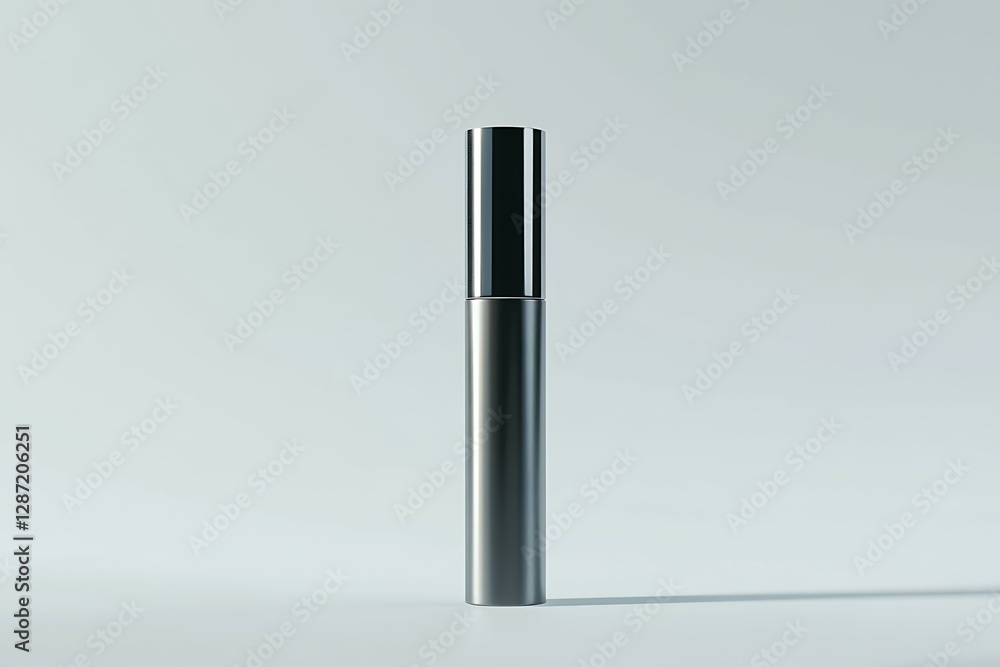 Obraz premium Cosmetic bottle mockup on white marble podium