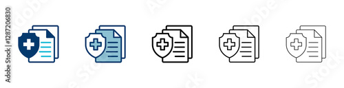 Medical insurance icon vector isolated on white background. health insurance icon
