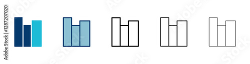 Library icon vector isolated on white background. Book icon vector