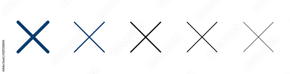 Close icon vector isolated on white background. Delete icon. remove, cancel, exit symbol Close icon vector isolated on white background. Delete icon. remove, cancel, exit symbol