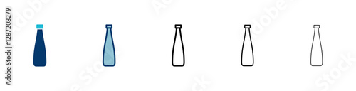 Bottle icon vector isolated on white background. Bottle vector icon