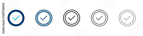 Approved icon vector isolated on white background. Certified Medal Icon vector. check mark
