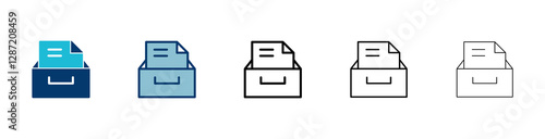 Archive folders icon vector isolated on white background. binders vector icon. Archive storage icon.