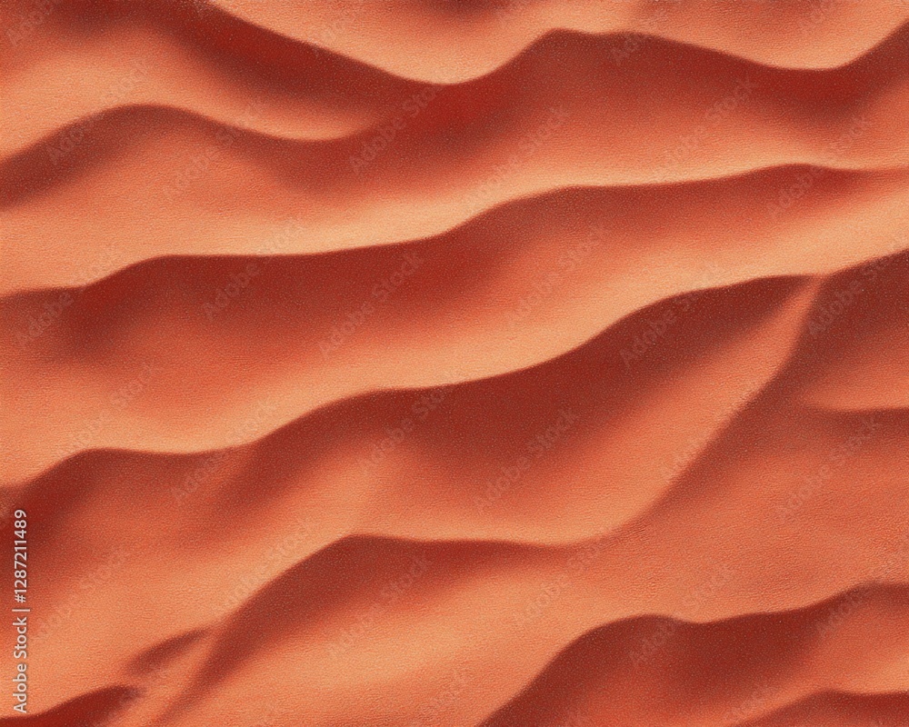 Fototapeta premium Undulating Sand Dune Texture: Reddish-Orange