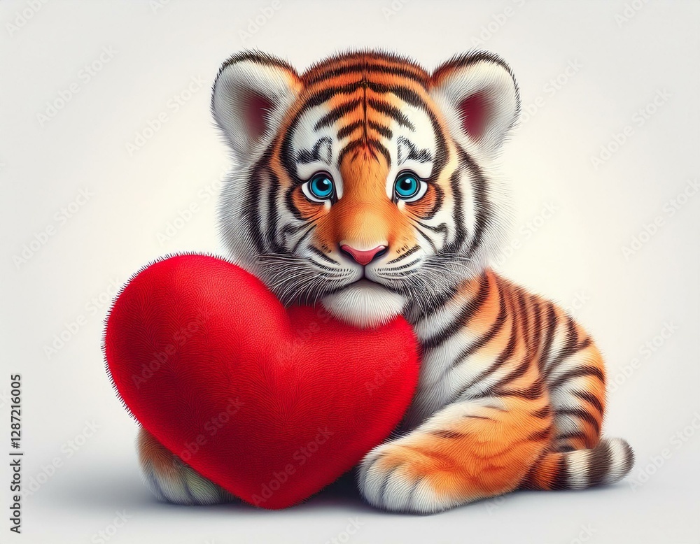 Fototapeta premium Niedlicher Tiger