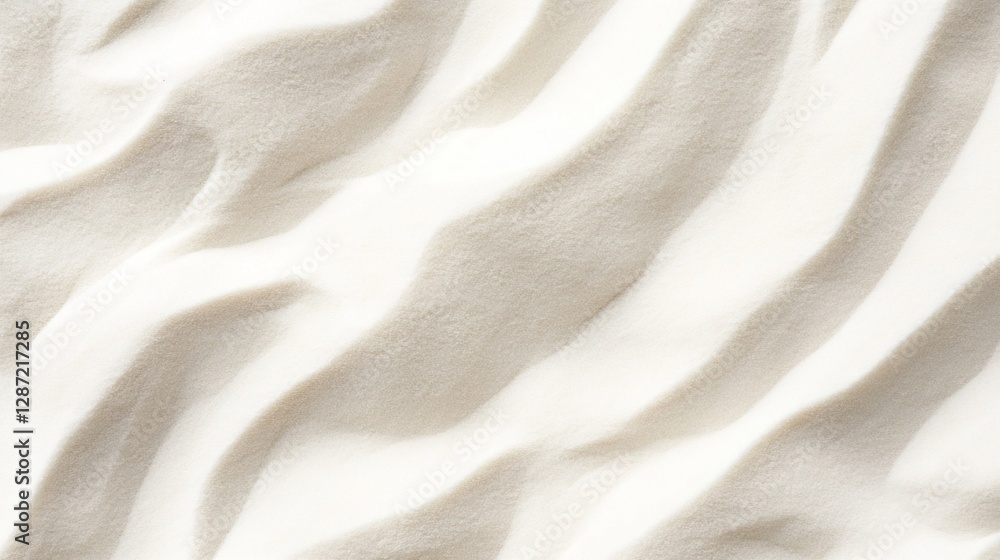 Fototapeta premium Wavy Texture of Off-White Fine-Grained Sand