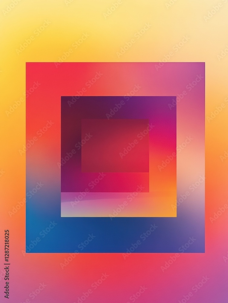 Colorful geometric layers create a vibrant abstract design with gradients radiating from center outward. Generative AI Colorful geometric layers create a vibrant abstract design with gradients radiating from center outward. Generative AI