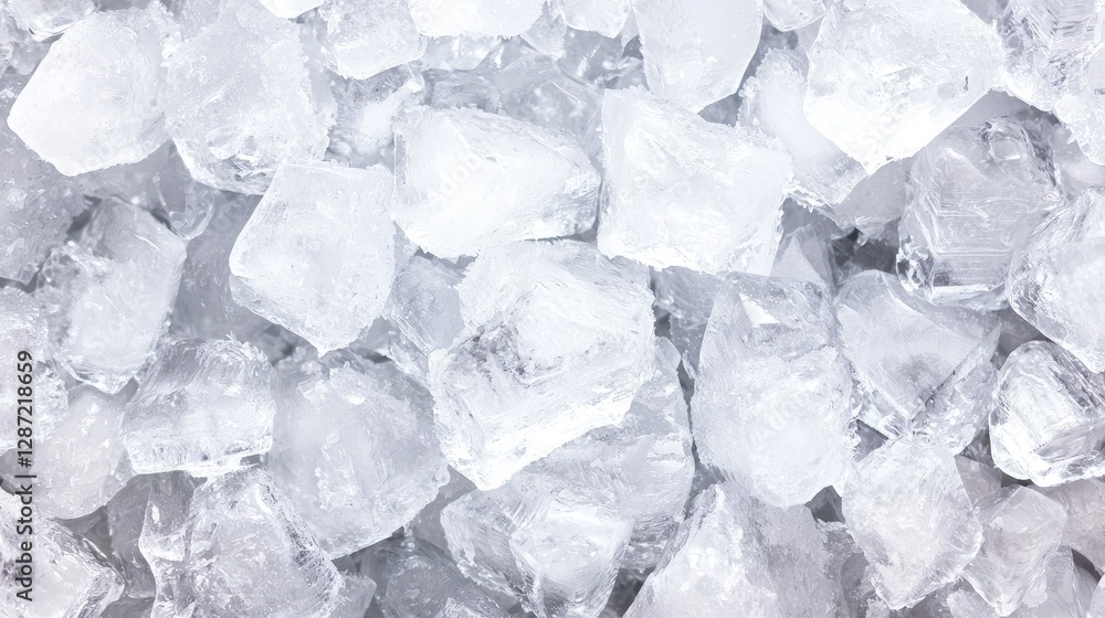 Close-up Ice Cubes Texture Background. Possible use Stock photo for drinks, recipes, or cold concepts Close-up Ice Cubes Texture Background. Possible use Stock photo for drinks, recipes, or cold concepts