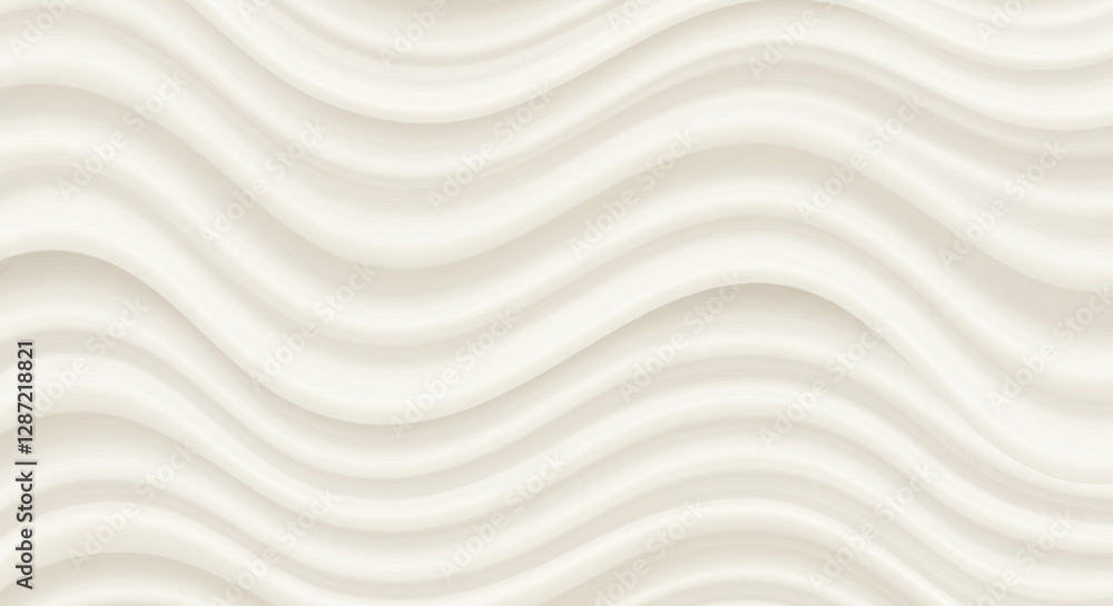 Obraz premium Smooth abstract wavy pattern in minimalistic beige tones for elegant background design