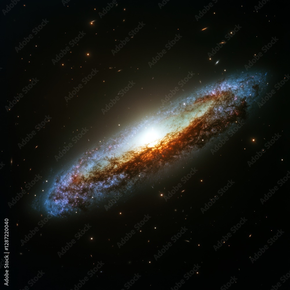 Fototapeta premium Space, galaxy, cosmic, dust, light, swirling, background, stars, nebula, science