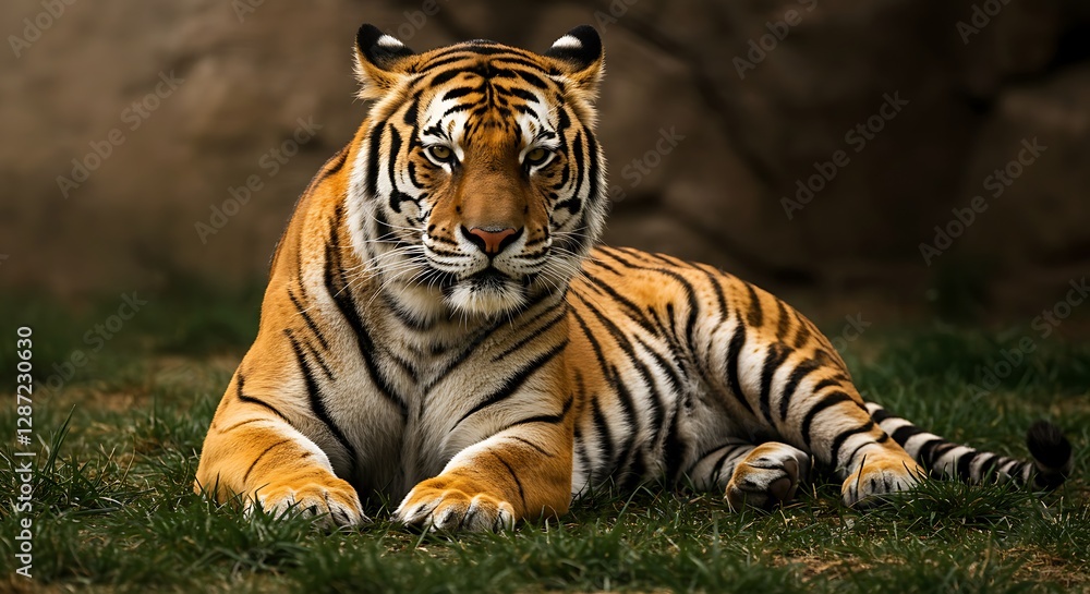 Portrait of a regal tiger - Symbol of strength and beauty - Nature documentary,wildlife photography Portrait of a regal tiger - Symbol of strength and beauty - Nature documentary,wildlife photography