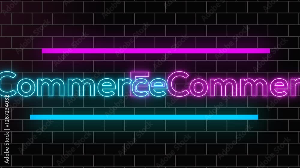 E-Commerce text animation , E-Commerce sale for advertising and social media. E-Commerce text animation , E-Commerce sale for advertising and social media.