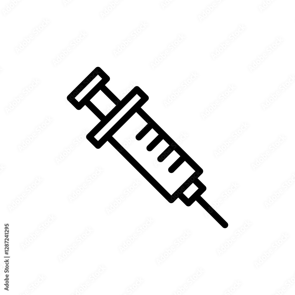 Syringe icon vector illustration. injection sign and symbol. vaccine icon Syringe icon vector illustration. injection sign and symbol. vaccine icon