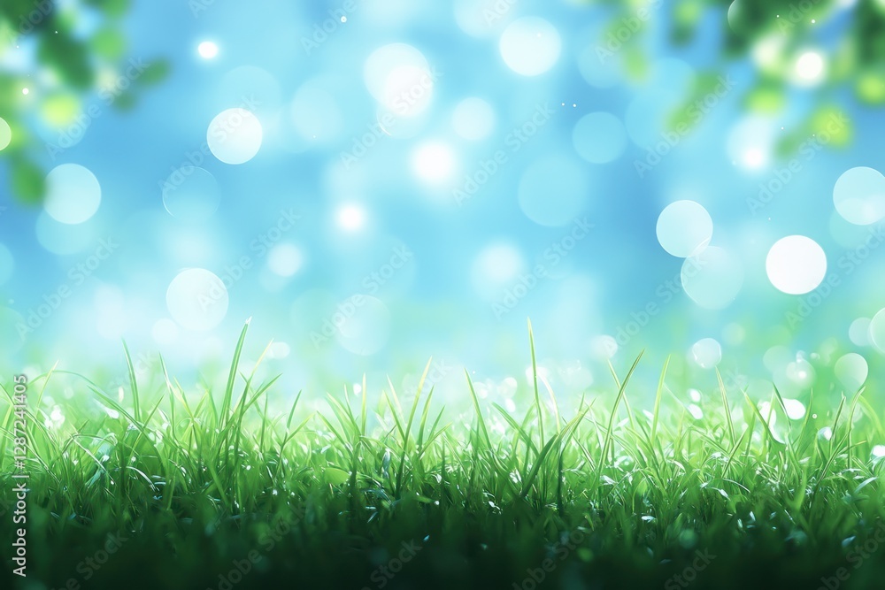 Enchanted Meadow: A Serene Springtime Landscape Enchanted Meadow: A Serene Springtime Landscape