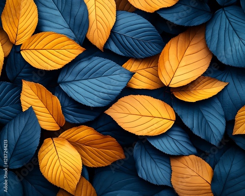 Wallpaper Mural Autumn leaves background, vibrant colors, nature Torontodigital.ca