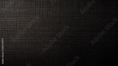 Dark Gray Textured Linen Fabric Background Surface Pattern photo