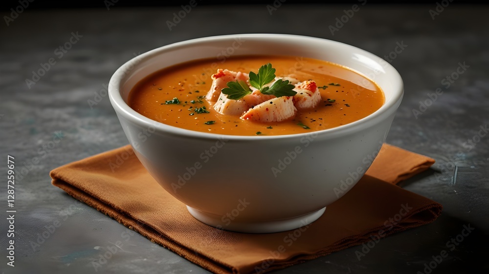 Classic French Lobster Bisque with Fresh Herbs Classic French Lobster Bisque with Fresh Herbs