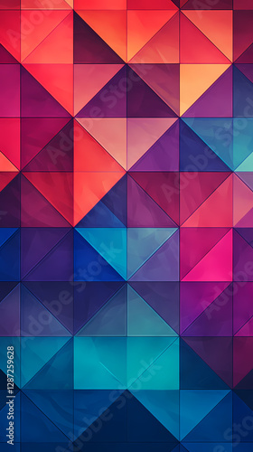 clean and symmetrical geometric shapes design poster background
