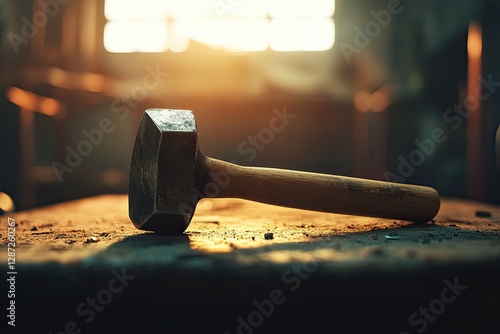 Wallpaper Mural Premium Quality Image of Construction Hammer Indoors Still Life Torontodigital.ca