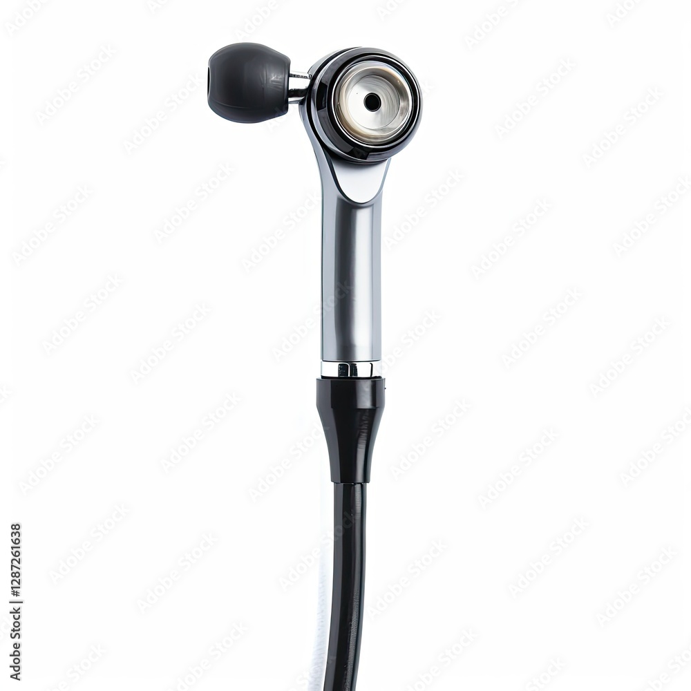 High Resolution of a Photo Otoscope, Isolated on a White Background High Resolution of a Photo Otoscope, Isolated on a White Background