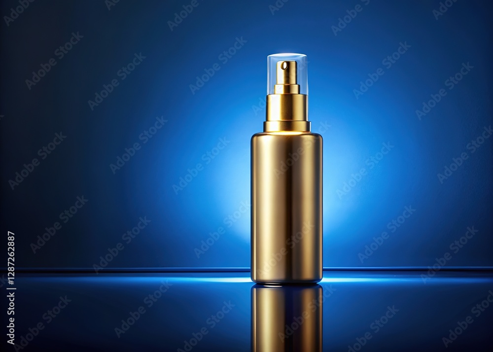 Minimalist Spray Bottle with Mirror Reflection Minimalist Spray Bottle with Mirror Reflection