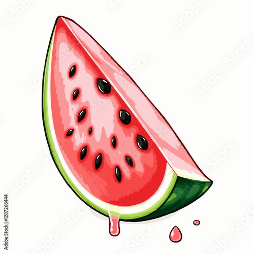 watermelon slice vector illustration