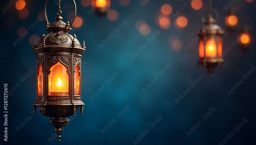 Glowing Ramadan Lanterns: A Festive Night Glowing Ramadan Lanterns: A Festive Night
