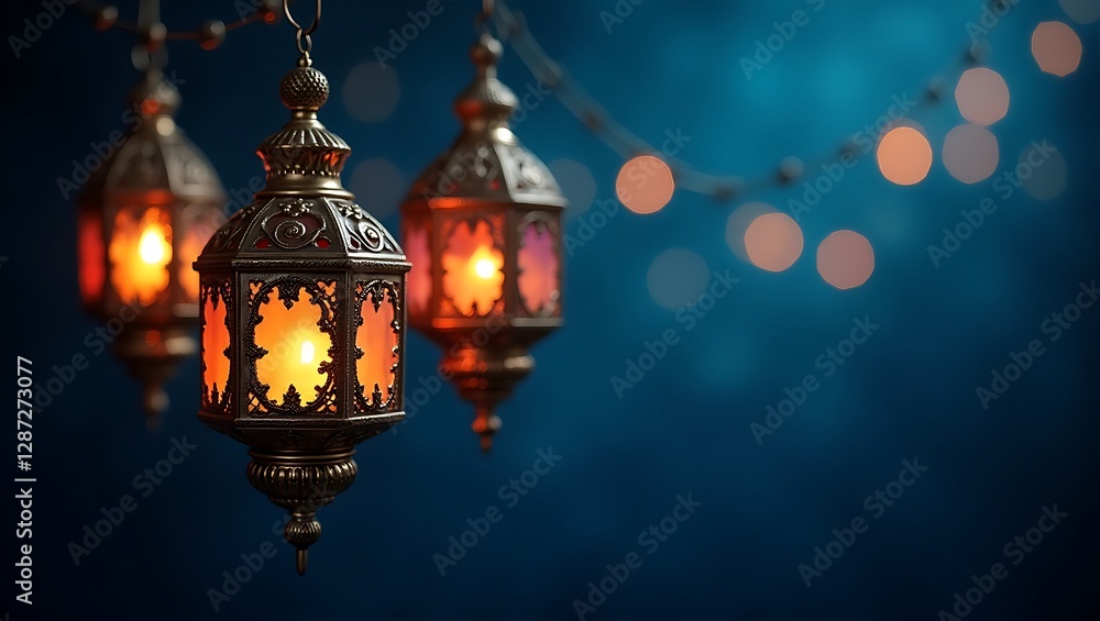 Glimmering Ramadan Lanterns: Festive Lights and Intricate Designs Glimmering Ramadan Lanterns: Festive Lights and Intricate Designs