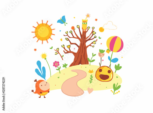 Bright and Imaginative Vectors for Children's Book Illustrations