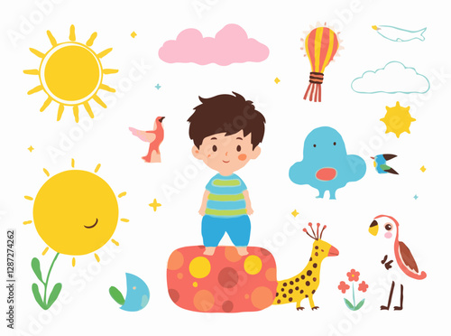Bright and Imaginative Vectors for Children's Book Illustrations